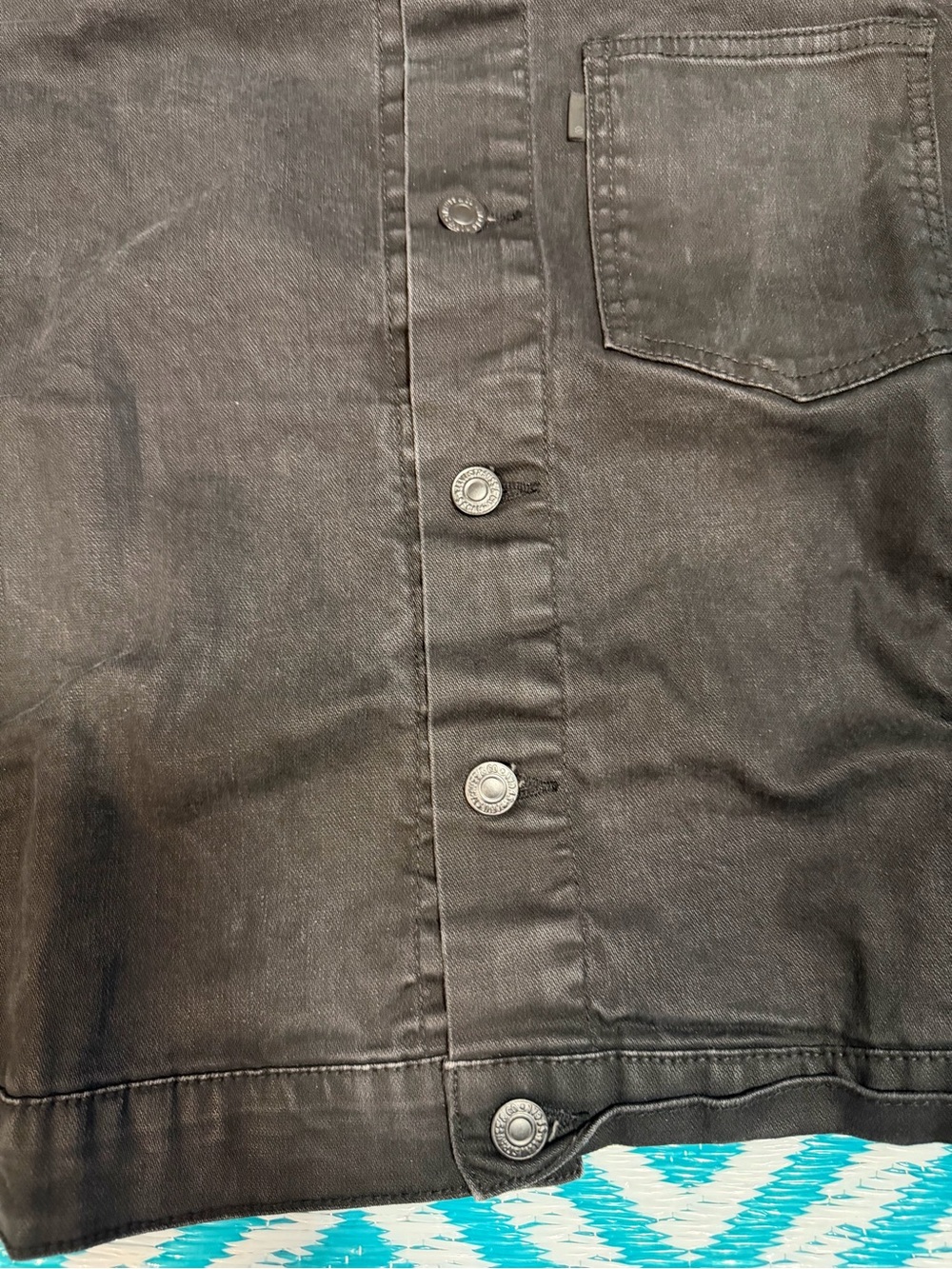 Levi’s Men’s Black Denim Trucker Jacket Button Front Size M S40088 - Picture 2 of 9